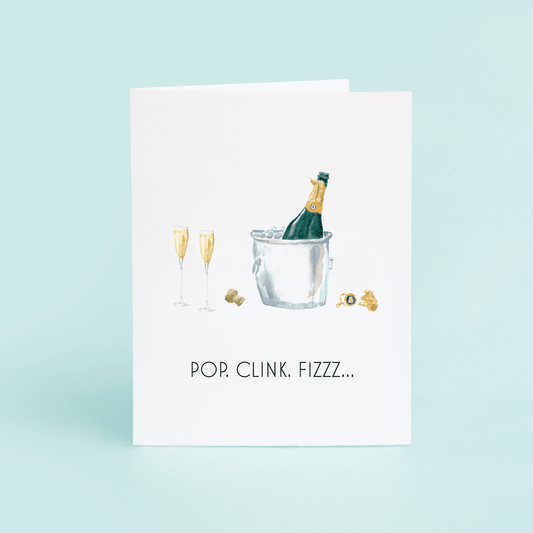 Champagne Celebration "Pop. Clink. Fizzz" - themonogram manor 