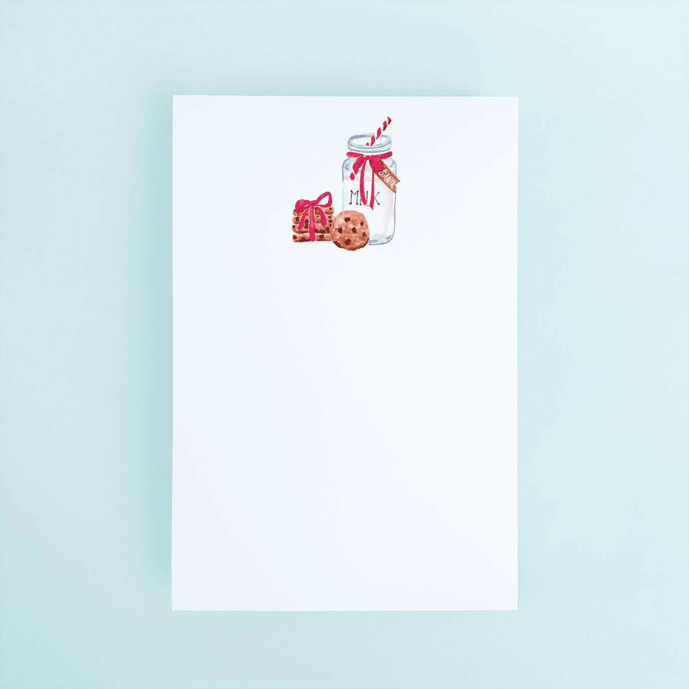 Milk and Cookies Notepad - themonogram manor 