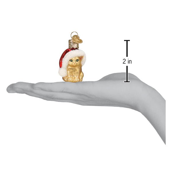 Mini Santa's Kitten Ornament - #themonogram manor #