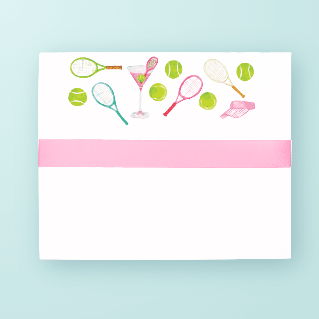 Tennis & Cocktails Pattern Lux Slab - themonogram manor 