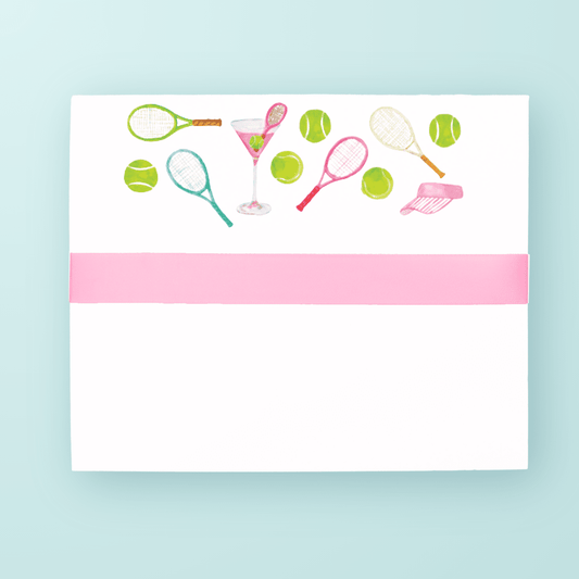 Tennis & Cocktails Pattern Lux Slab - themonogram manor 