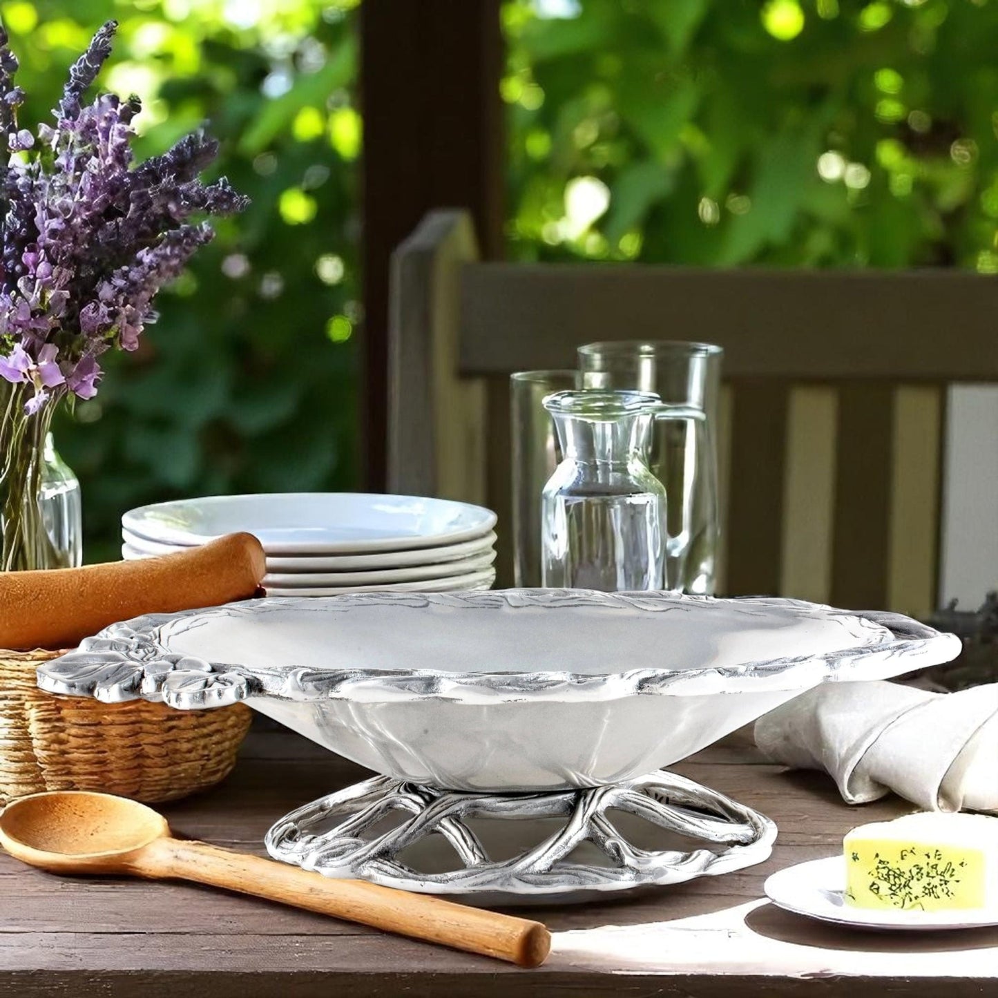 Grape Open Vine Vegetable Dish - themonogram manor 