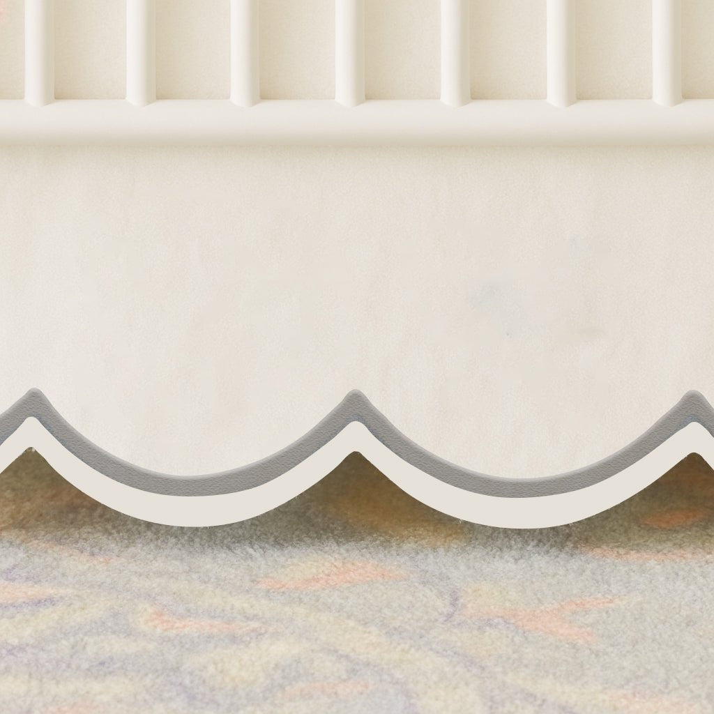 Scallop Embroidery Cotton Crib Skirt - themonogram manor 