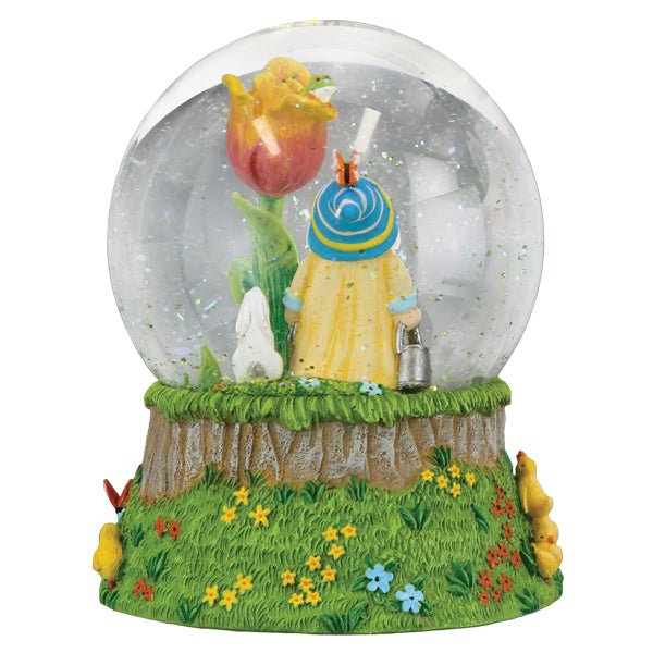 Spring Garden Gnome Snow Globe - themonogram manor 