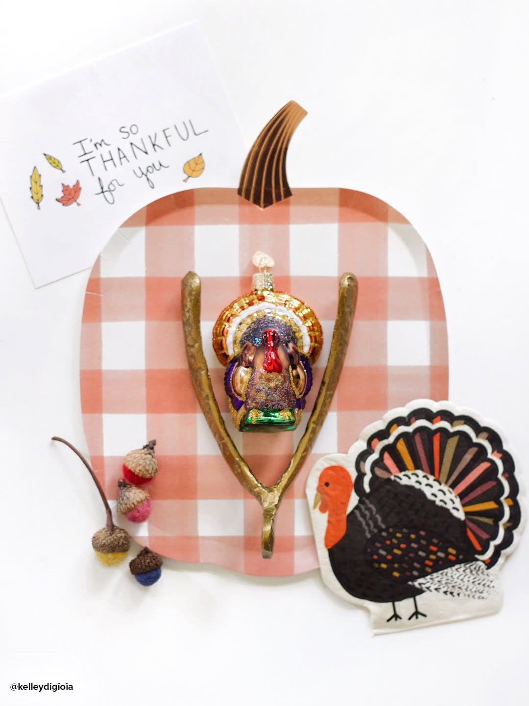 Tom Turkey Ornament - #themonogram manor #