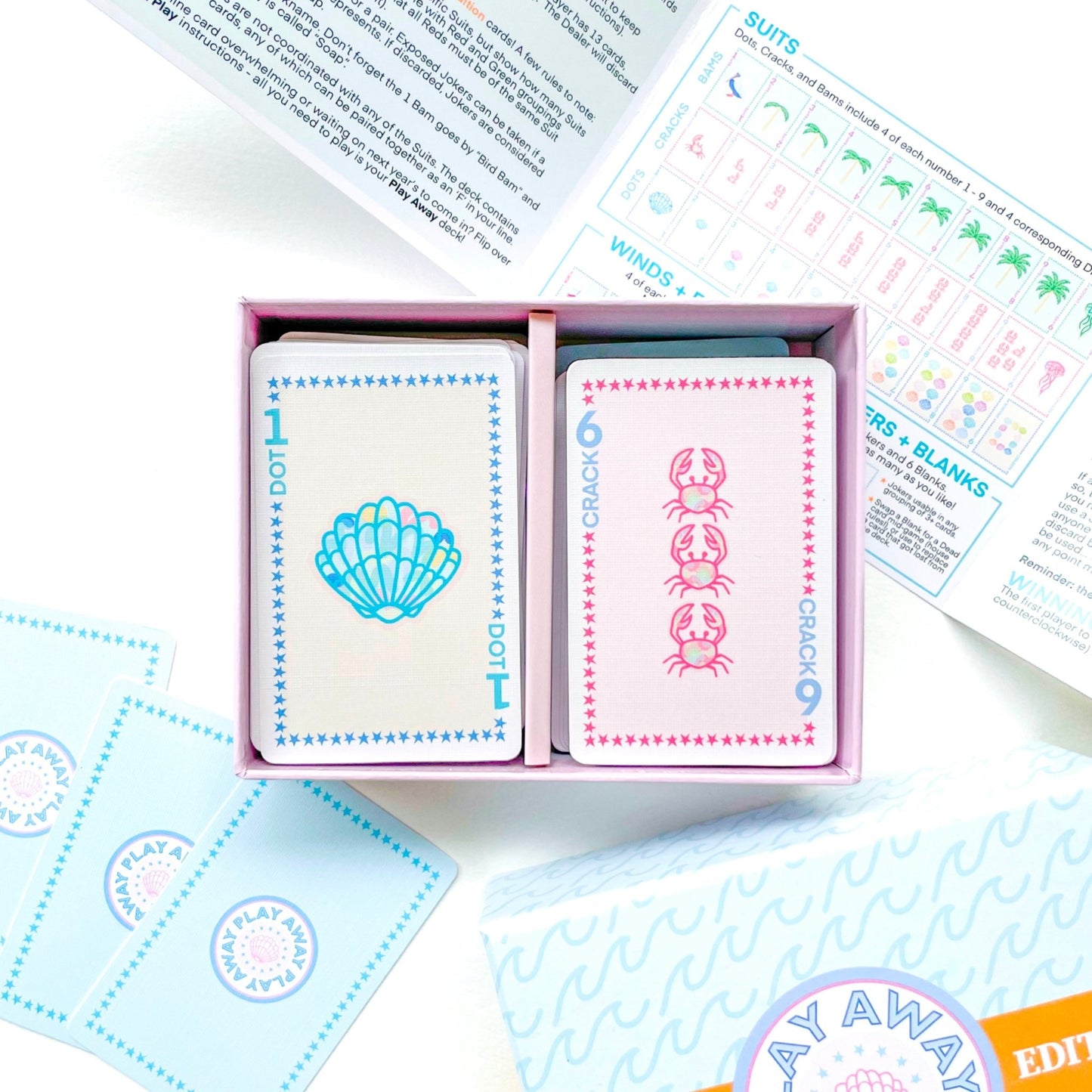 Play Away Mahjong Cards: Beach Edition - themonogram manor 