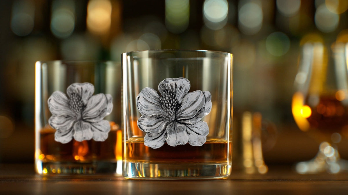 Magnolia Bar Glasses Set of 4 - themonogram manor 