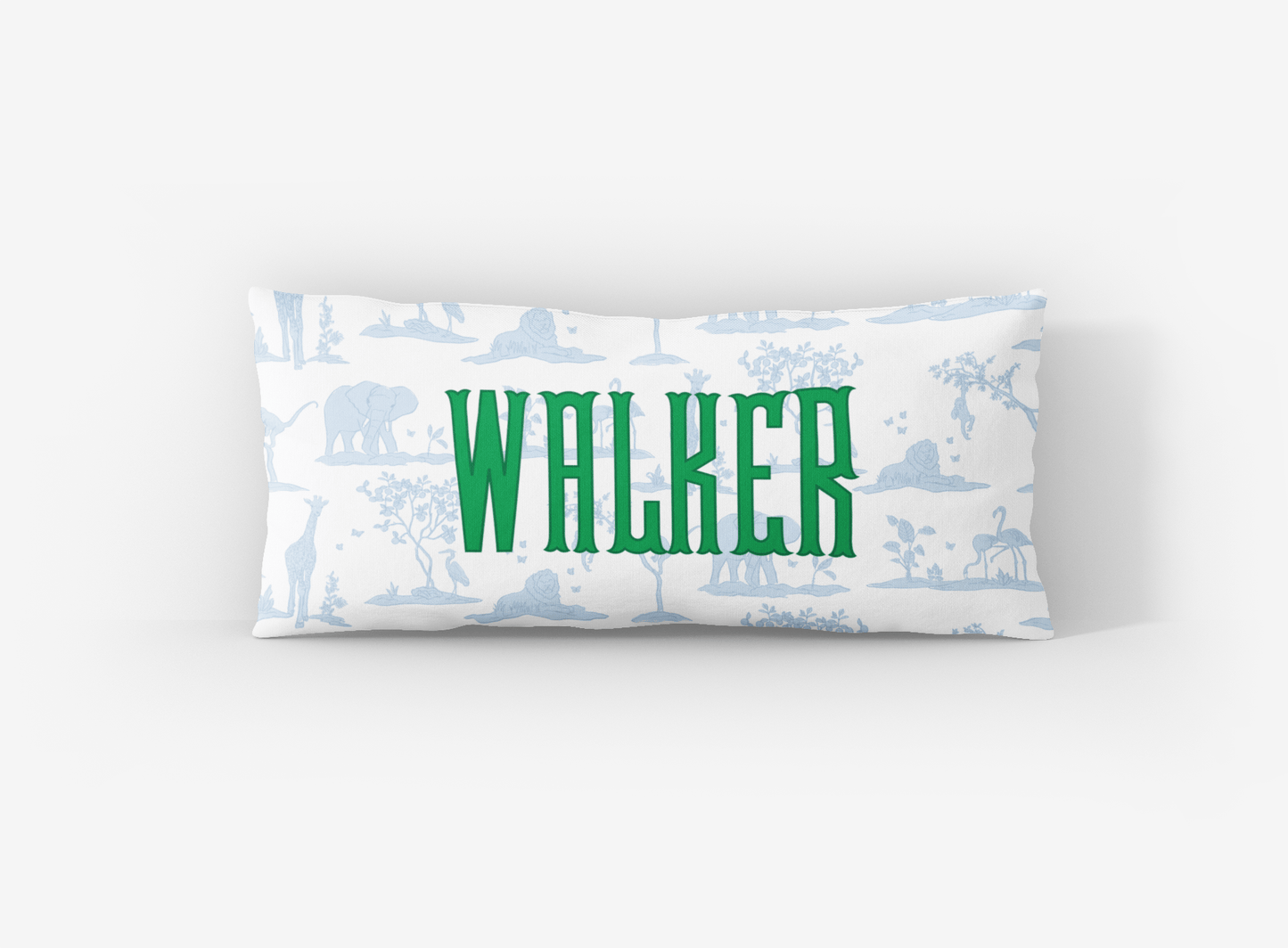 Zoo Toile Lumbar Pillow Cover - themonogram manor 