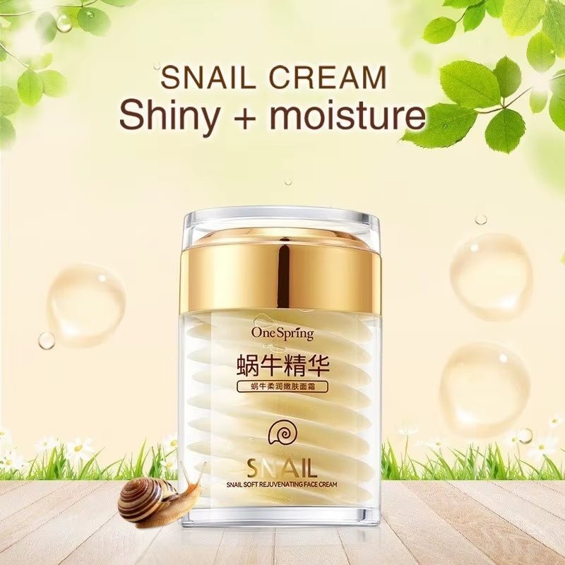 Snail Collagen Face Cream Moisturizer Firming Brighten Skin Day Cream for Face Nourishing Smoothing Korean Cosmetics Skin Care - themonogram manor 