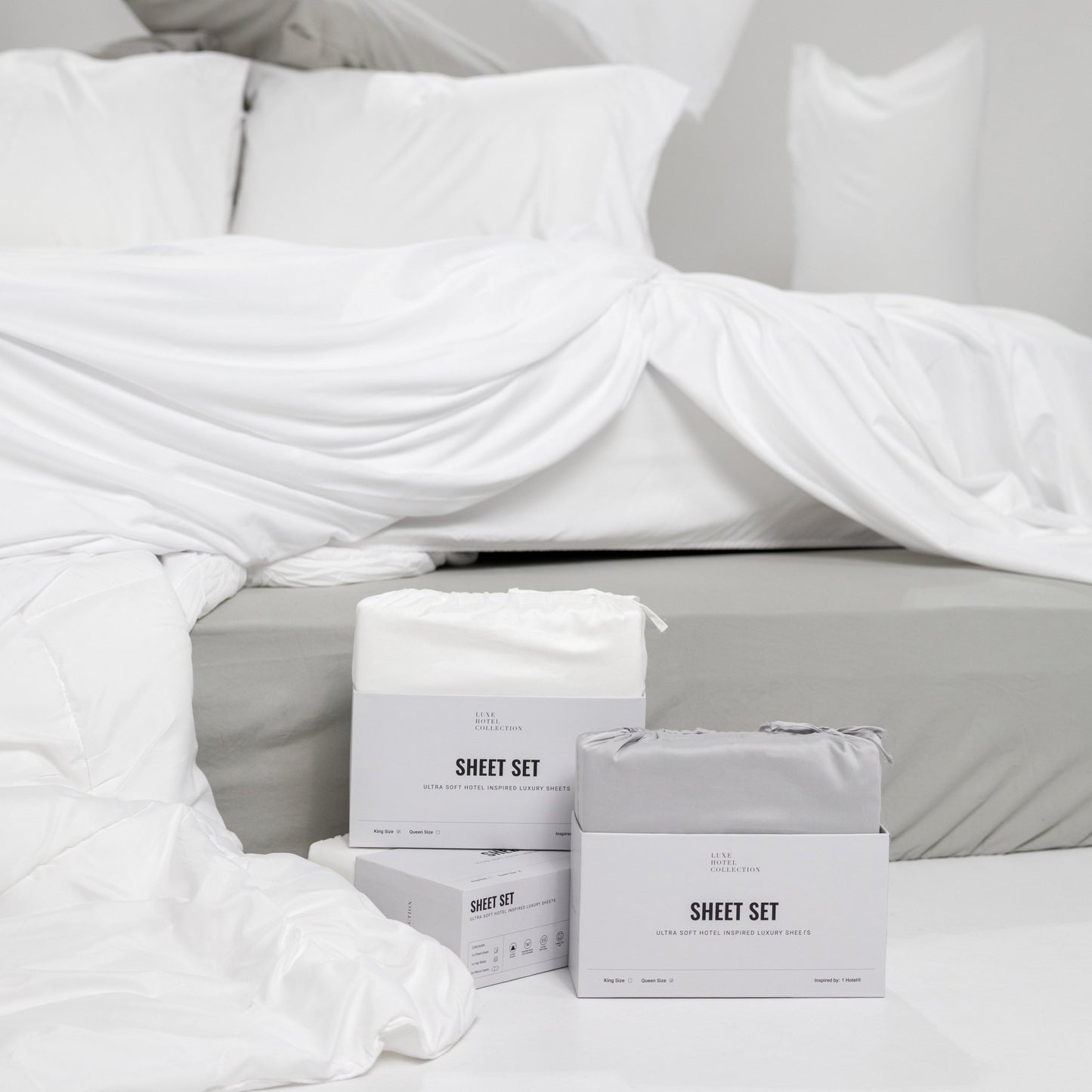 Cotton Blend Midnight Sheet Set - themonogram manor 