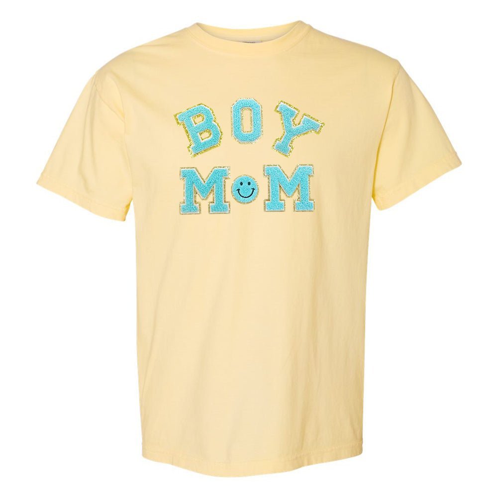 Boy Mom Letter Patch T-Shirt - themonogram manor 