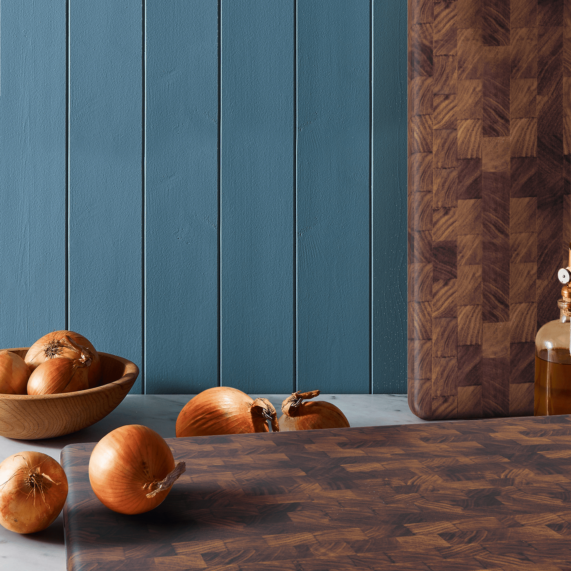Medium End Grain Walnut Wood Butcher Block - themonogram manor 