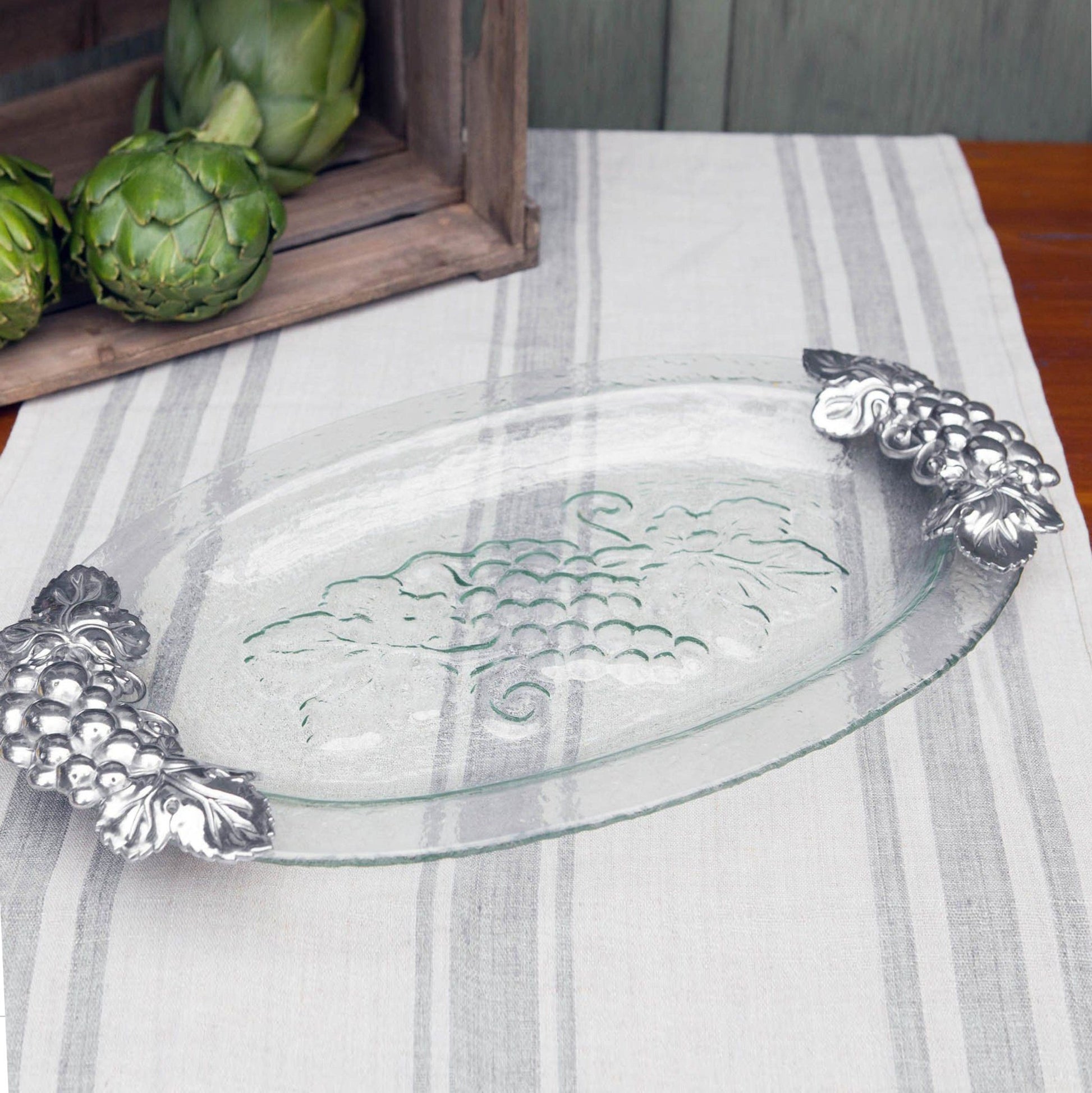 Grape Glass Platter - themonogram manor 