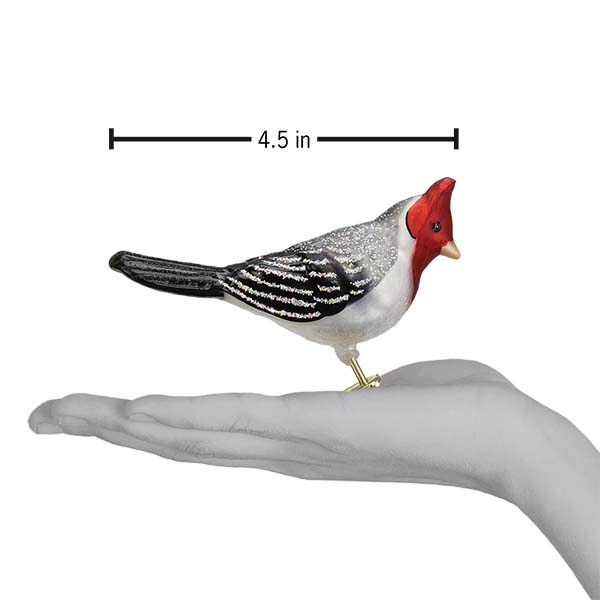 Red - crested Cardinal Ornament - themonogram manor 