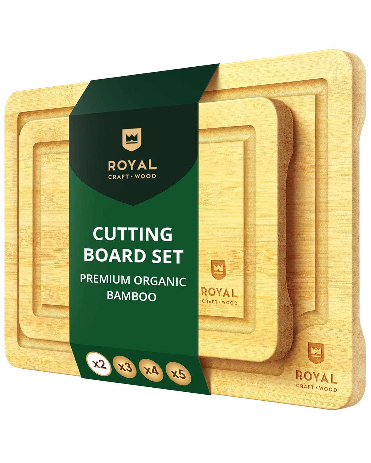 Cutting Board Set of 2, Bamboo - themonogram manor 