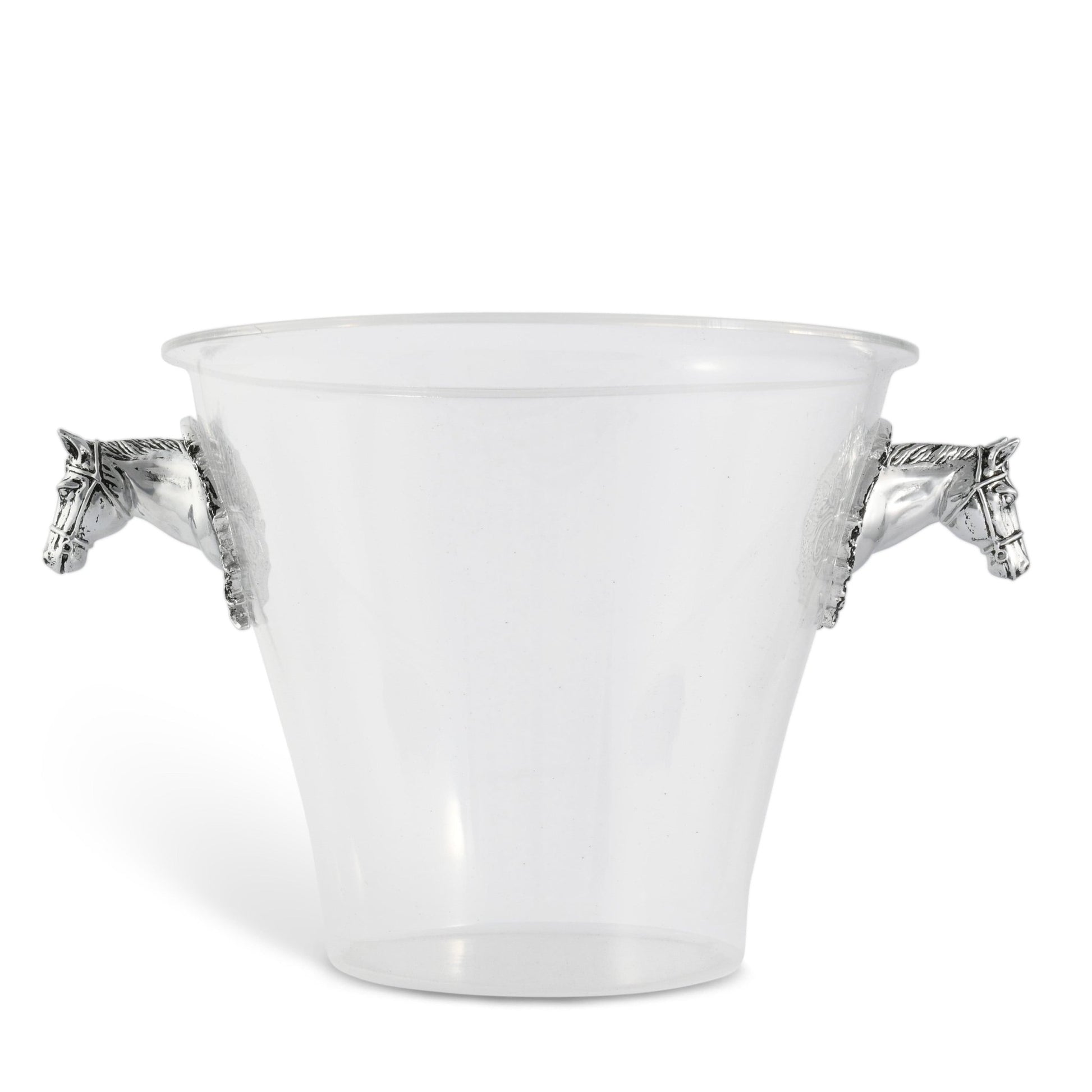Horse Head Handle Acrylic Ice Bucket - themonogram manor 