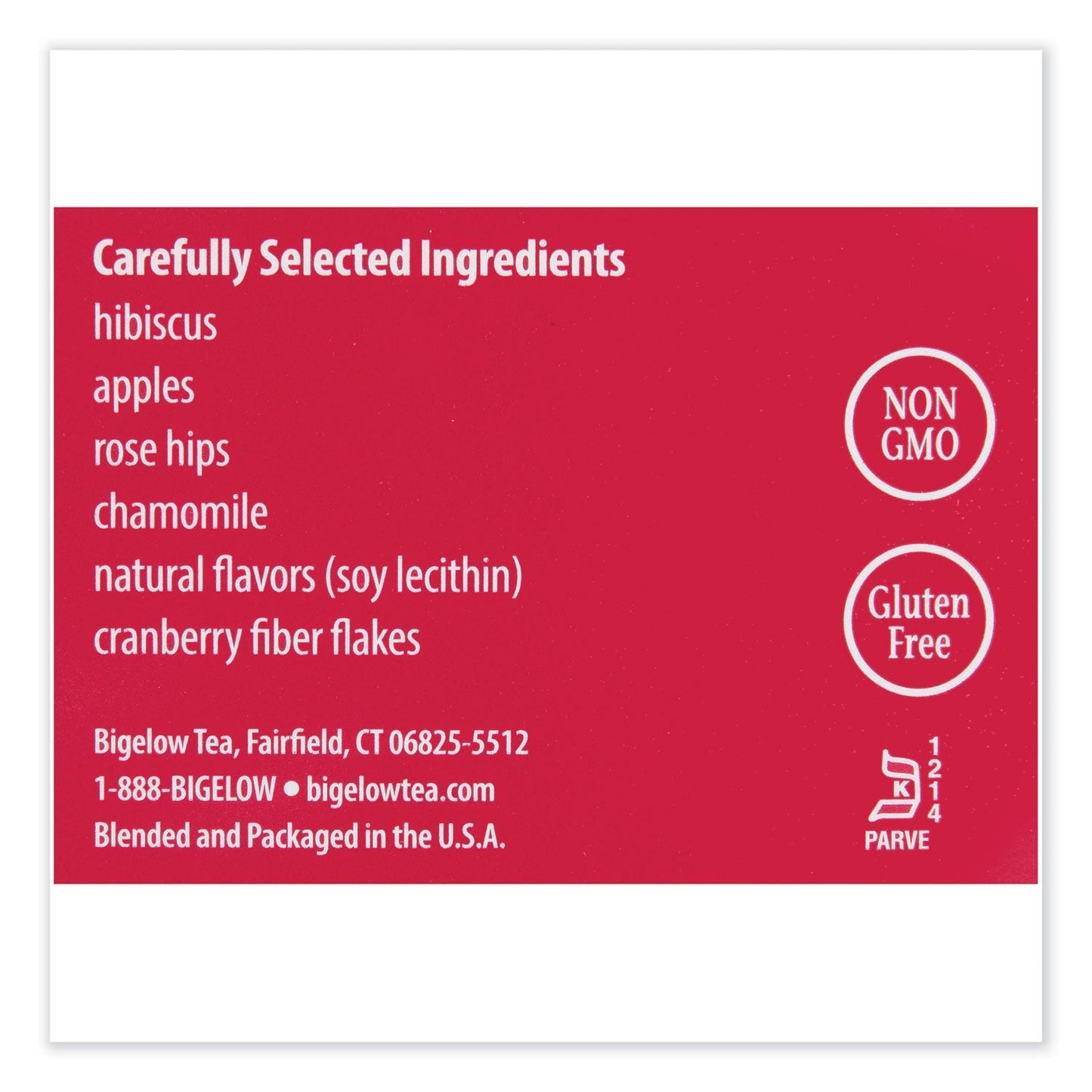 Bigelow Cranberry Apple Herbal Tea, 28/Box - themonogram manor 