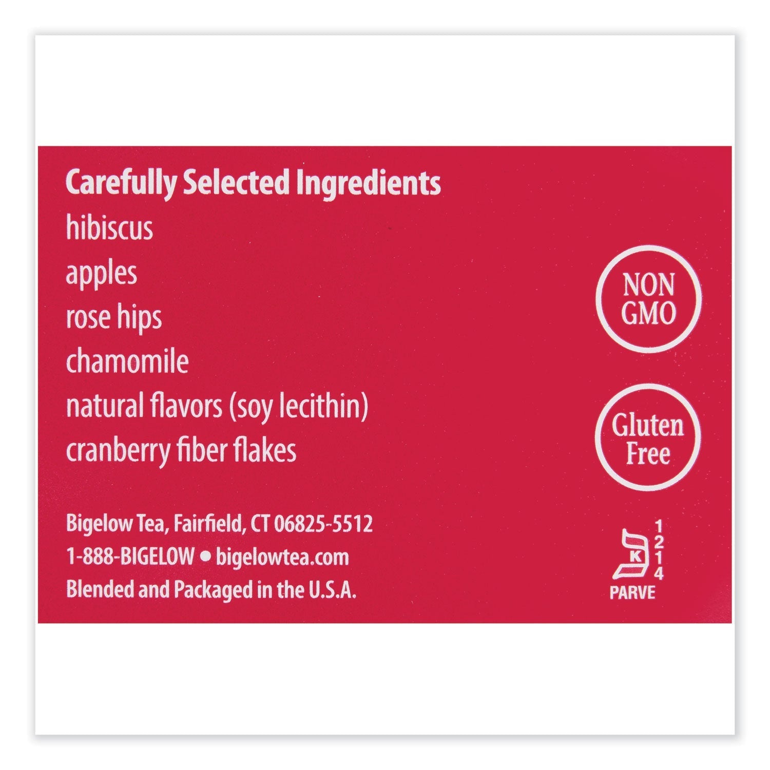 Bigelow Cranberry Apple Herbal Tea, 28/Box - themonogram manor 