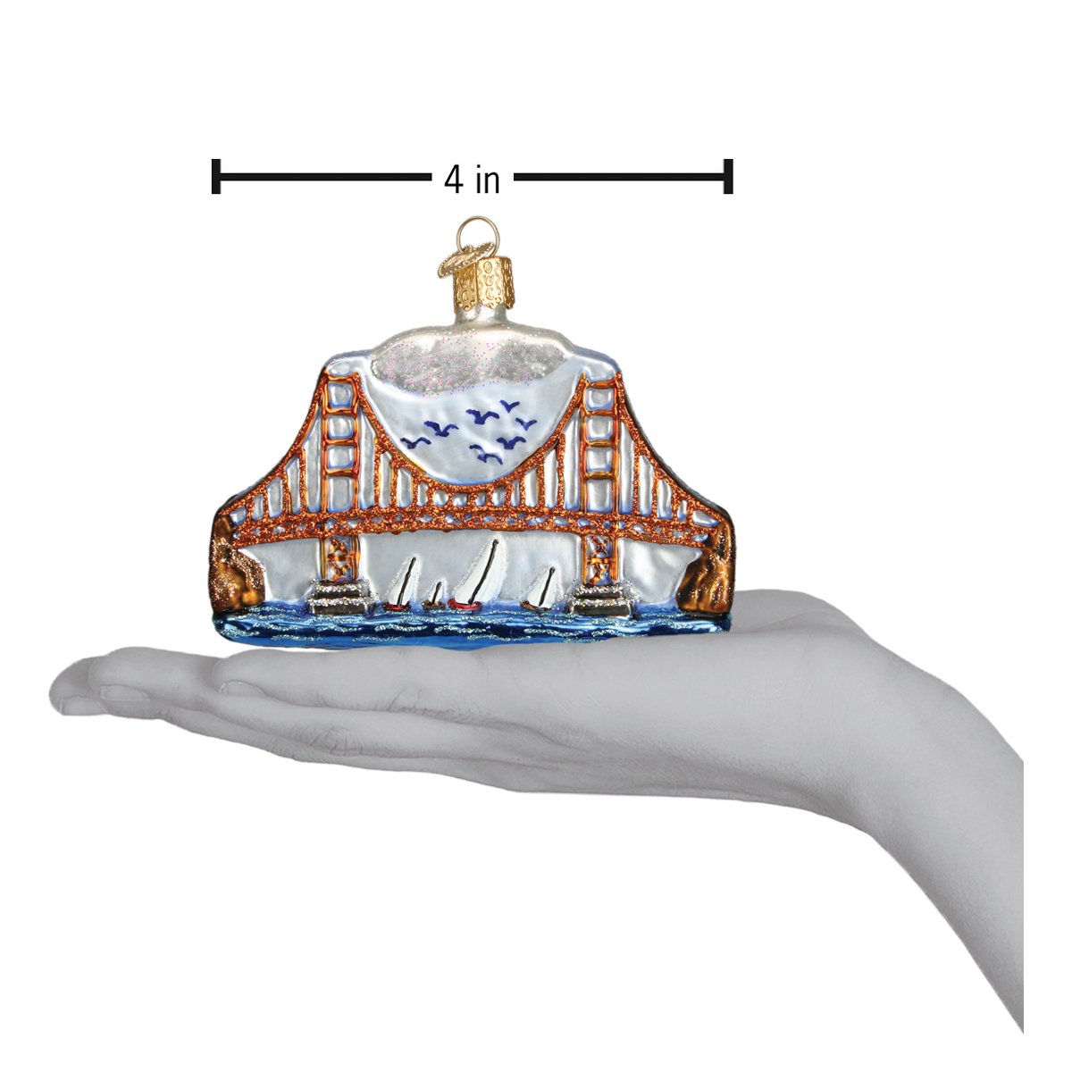Golden Gate Bridge Ornament - themonogram manor 