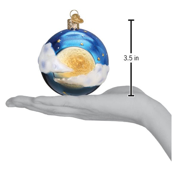 Moonglow Round Ornament - #themonogram manor #