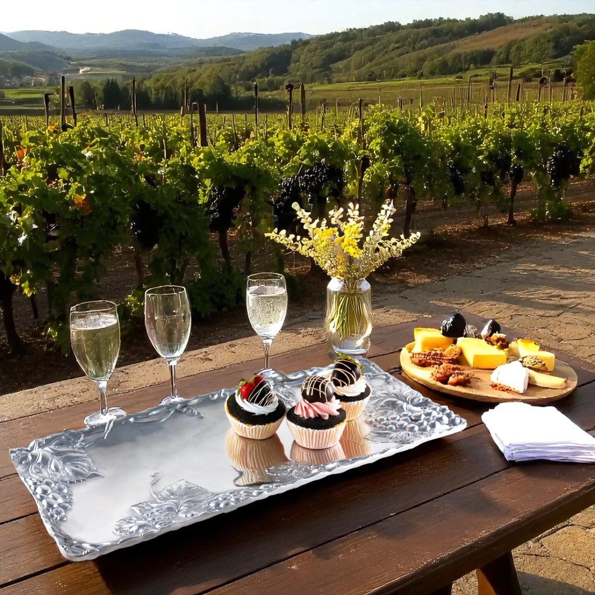 Grapevine Oblong Tray - themonogram manor 