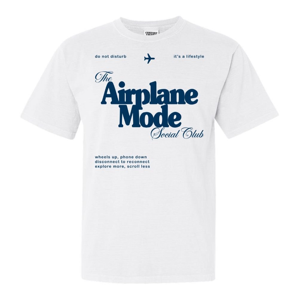 'Airplane Mode Social Club' T-Shirt - themonogram manor 