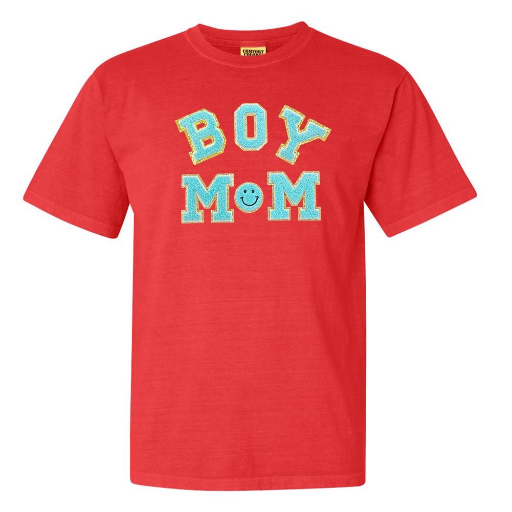 Boy Mom Letter Patch T-Shirt - themonogram manor 