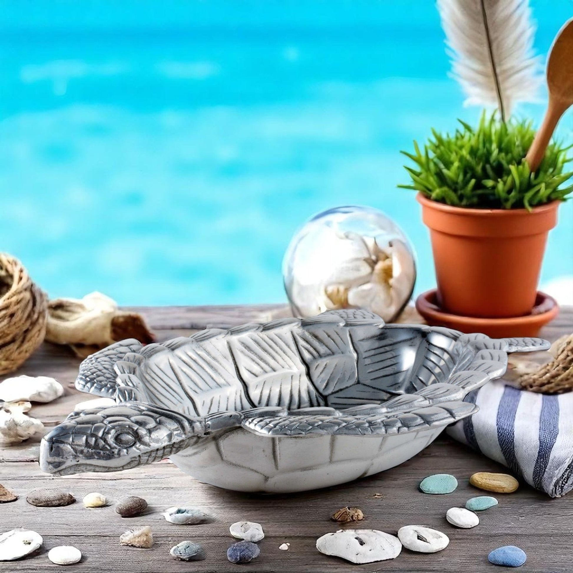 Sea Turtle Oval Bowl - themonogram manor 