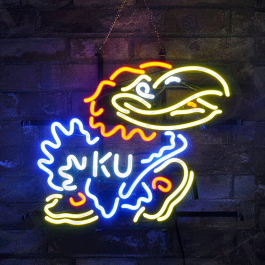 Kansas Jayhawks Neon Sign Light - themonogram manor 