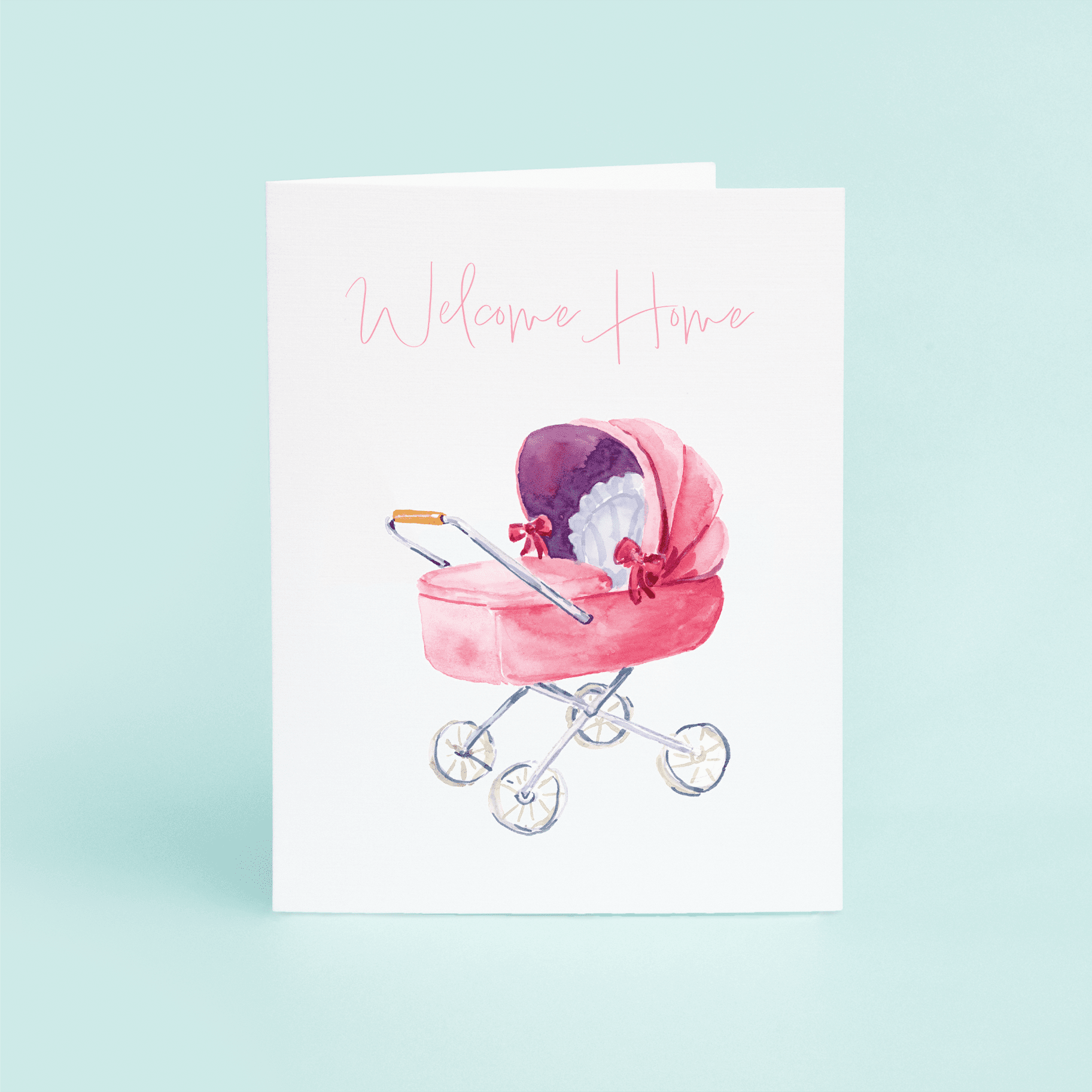 Pink Stroller "Welcome Home" - themonogram manor 