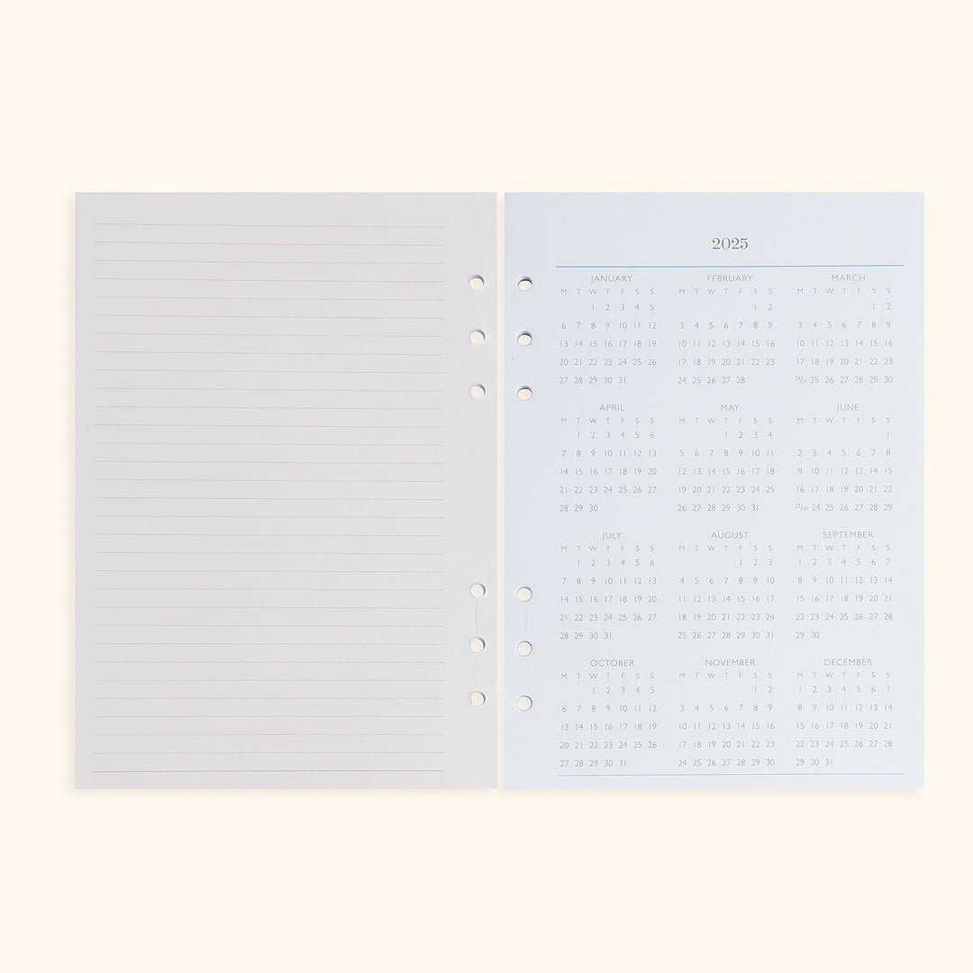A5 Inserts for Weekly Planner Personal Portfolio 2026 - themonogram manor 