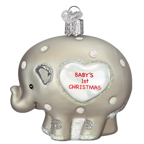 Baby's 1st Elephant Ornament - themonogram manor 