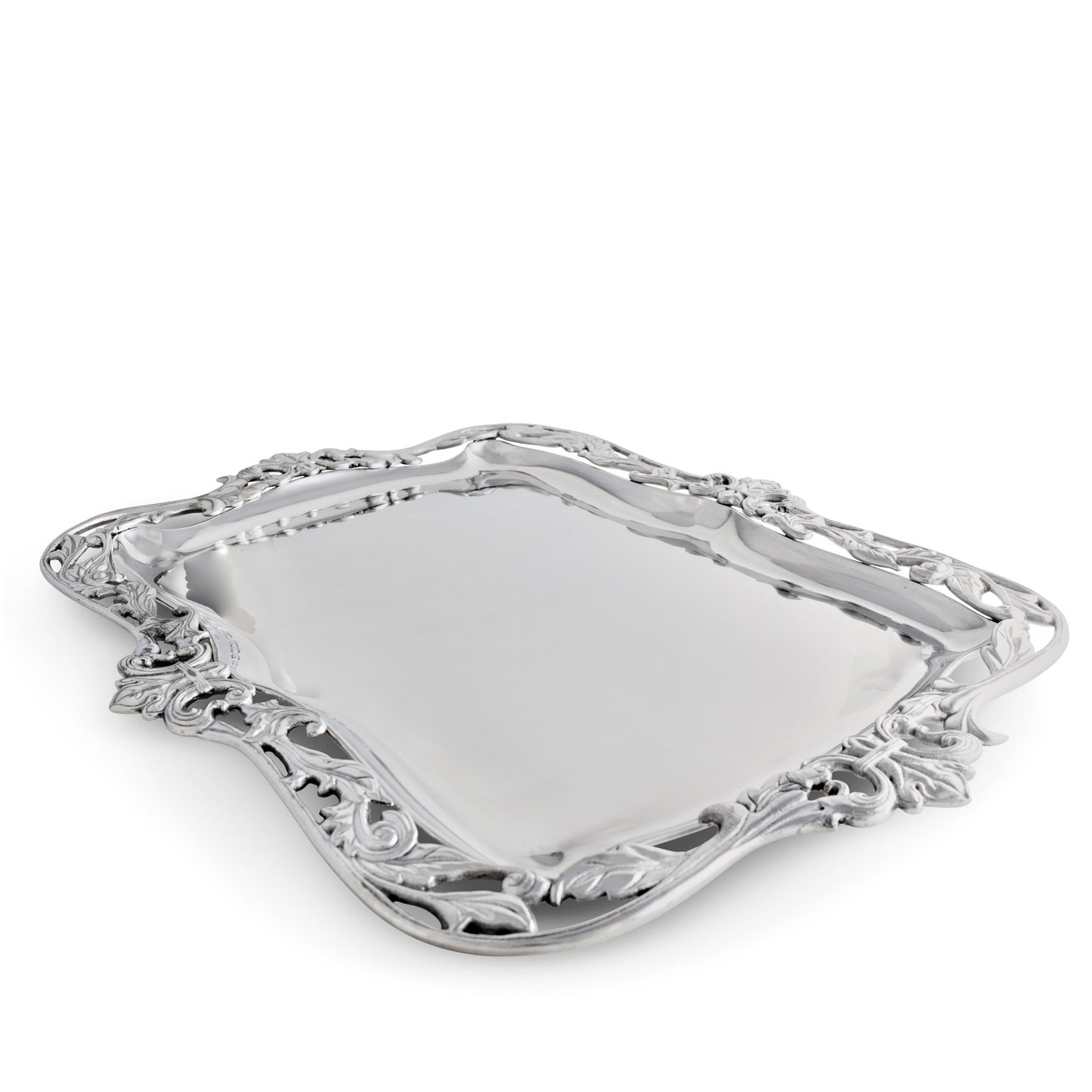 Fleur-De-Lis Acanthus Platter - themonogram manor 