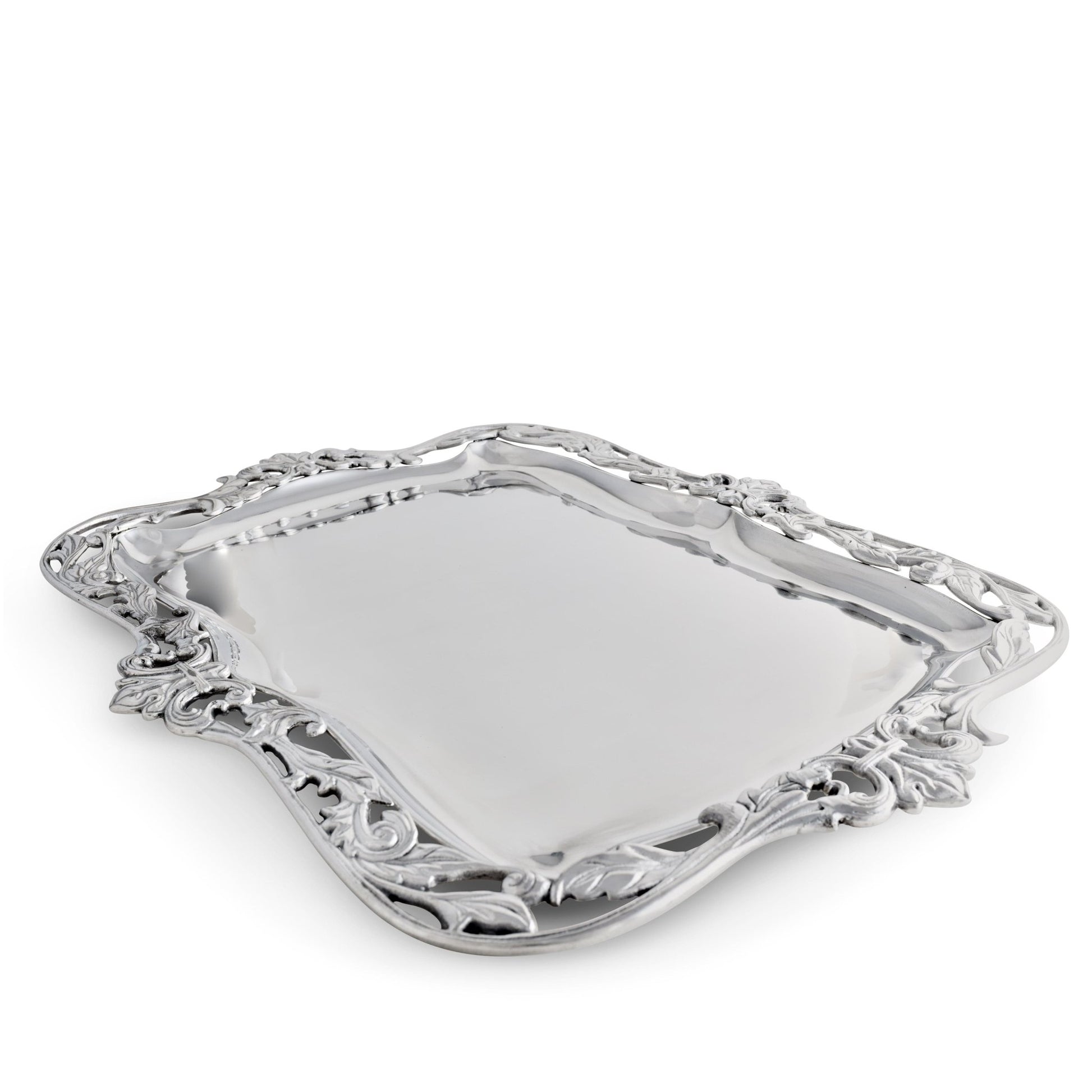 Fleur-De-Lis Acanthus Platter - themonogram manor 