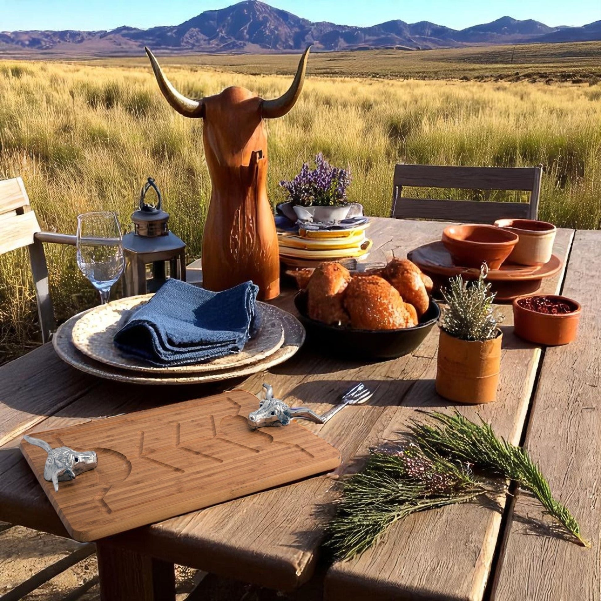 Longhorn Carving Board - themonogram manor 