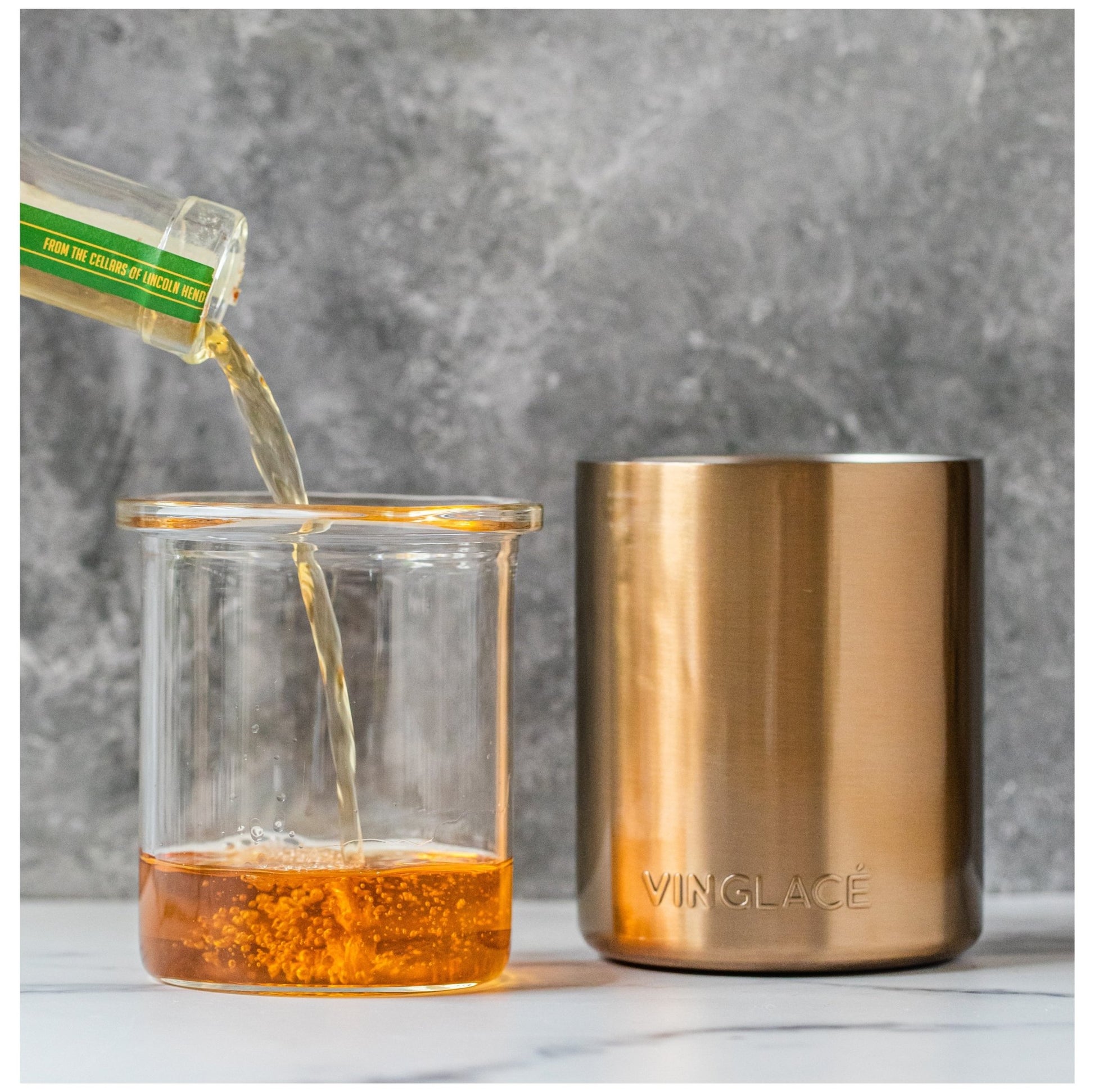 Glass Lined Whiskey Low Ball - themonogram manor 