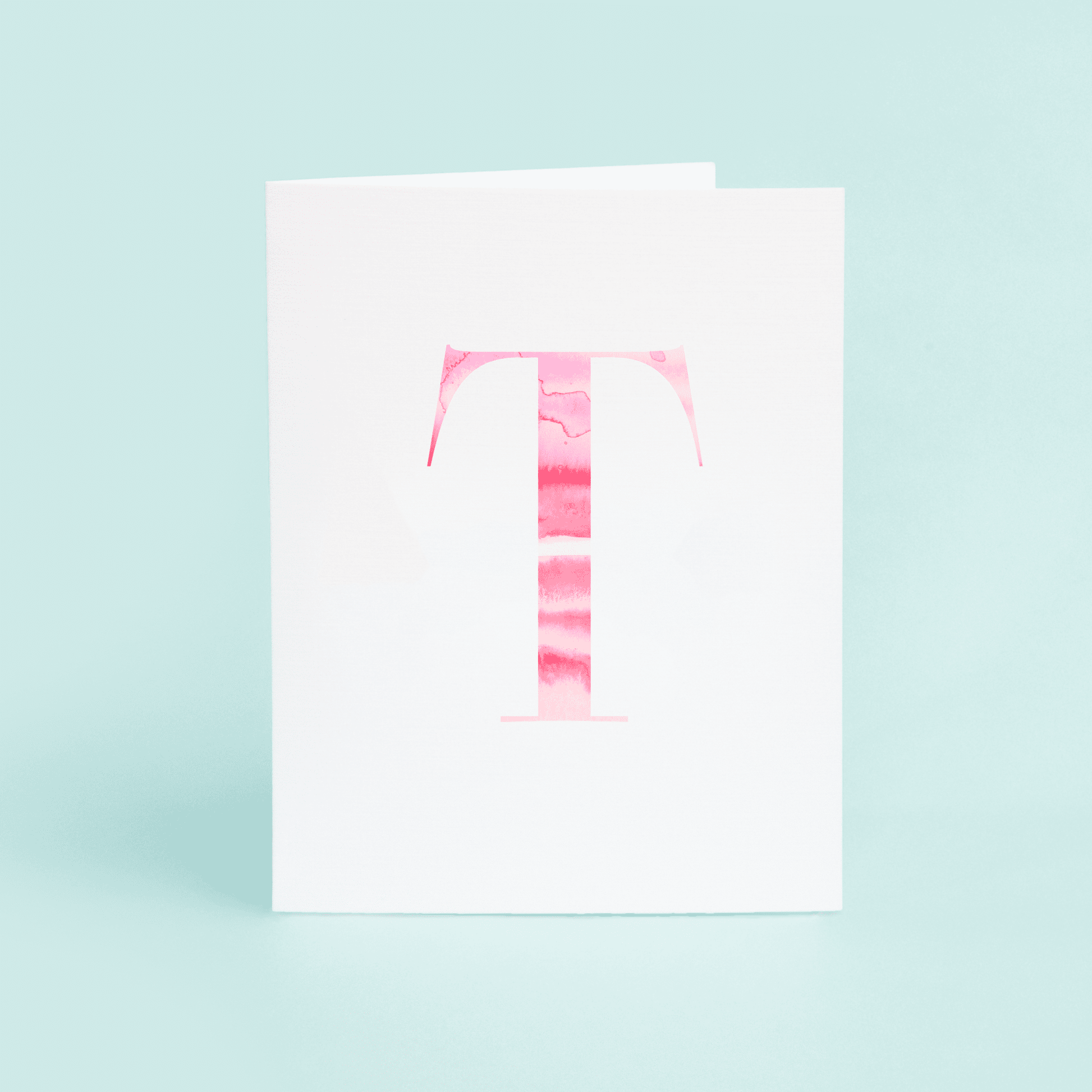 T Folded Card - themonogram manor 