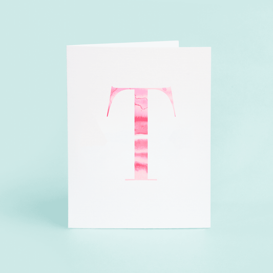 T Folded Card - themonogram manor 