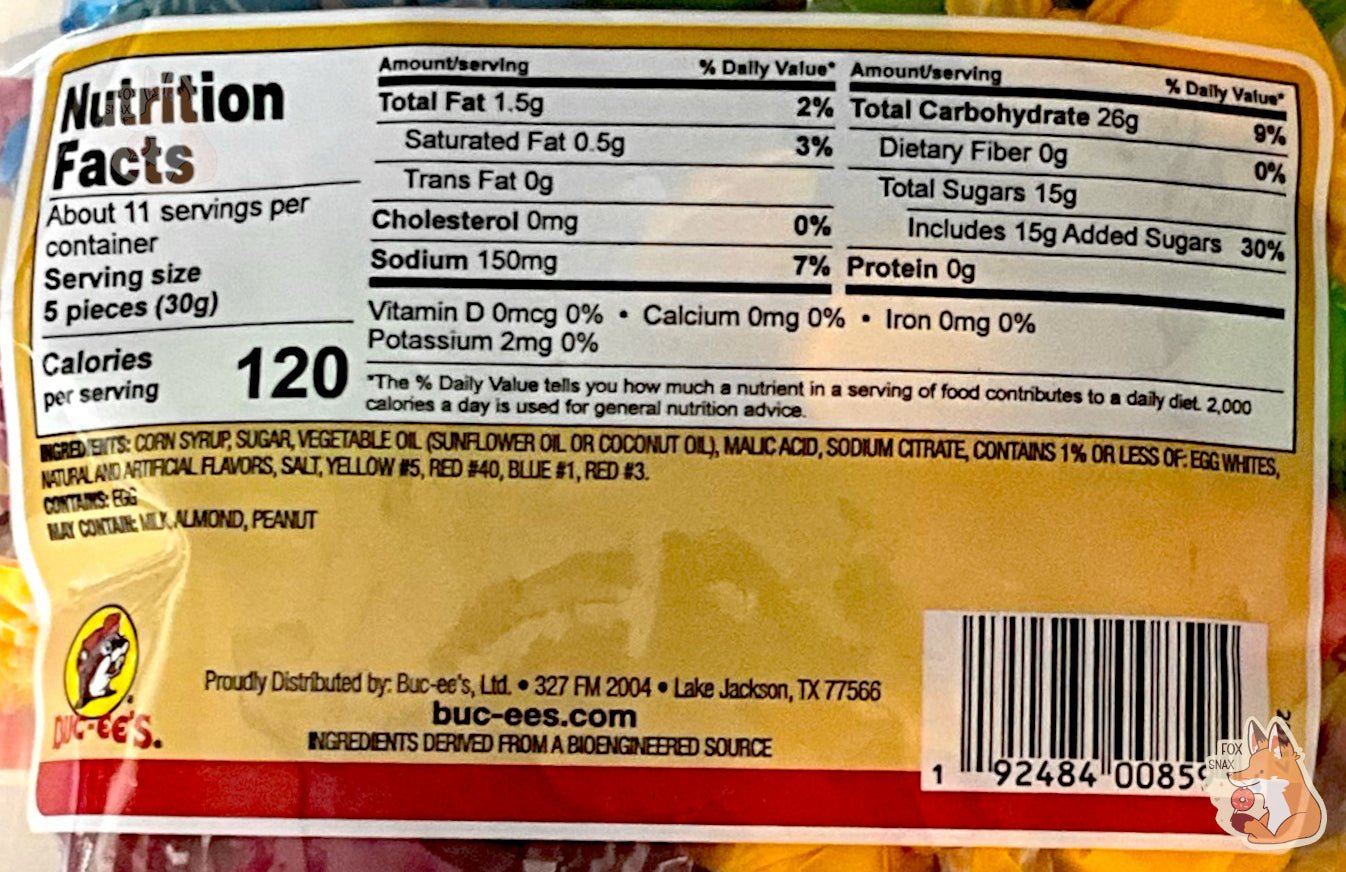 Buc - ee's Sour Salt Water Taffy - themonogram manor 