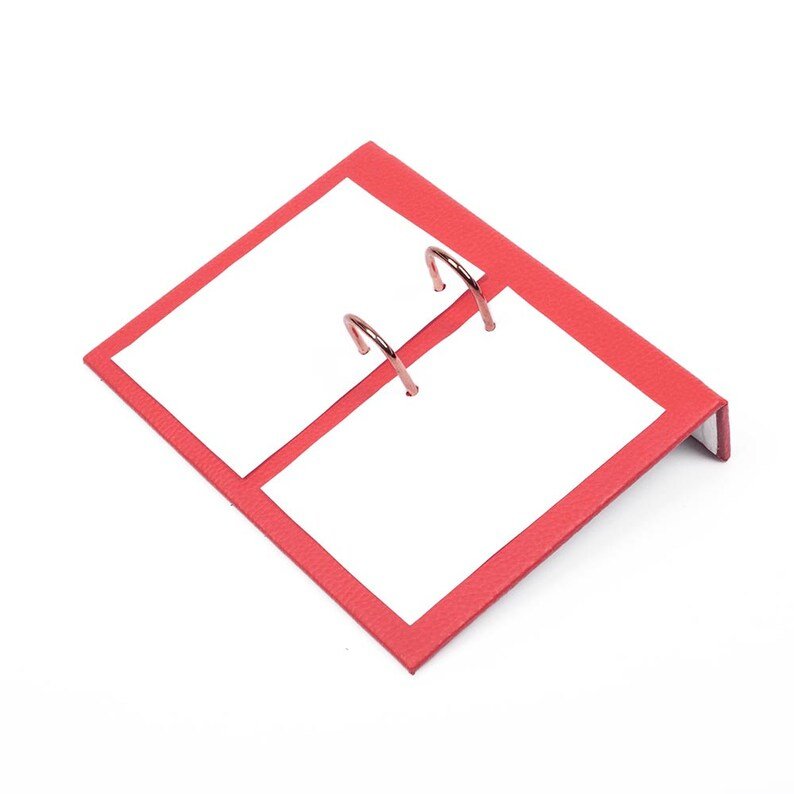 MOOG Leather Desk Set - Double Document Tray - Red - 10 PCS - themonogram manor 