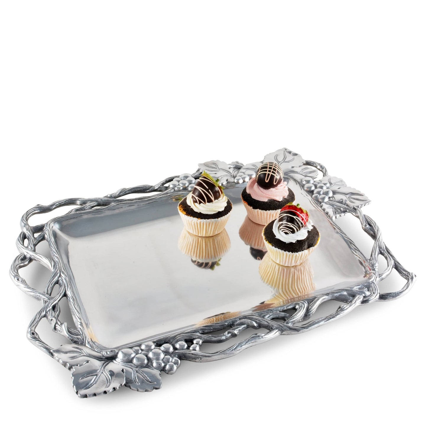 Grape Open Vine Rectangle Tray - themonogram manor 