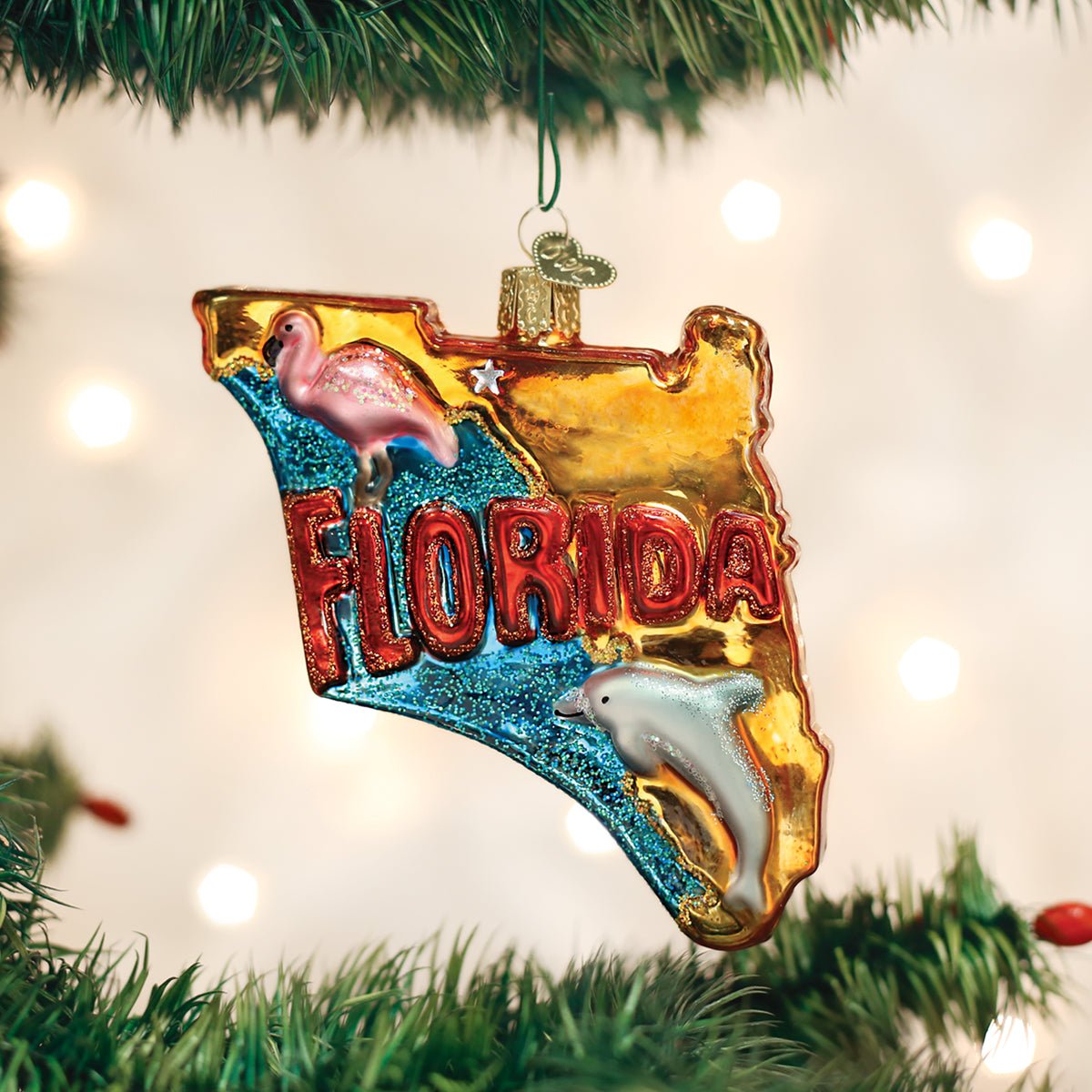 State Of Florida Ornament - themonogram manor 