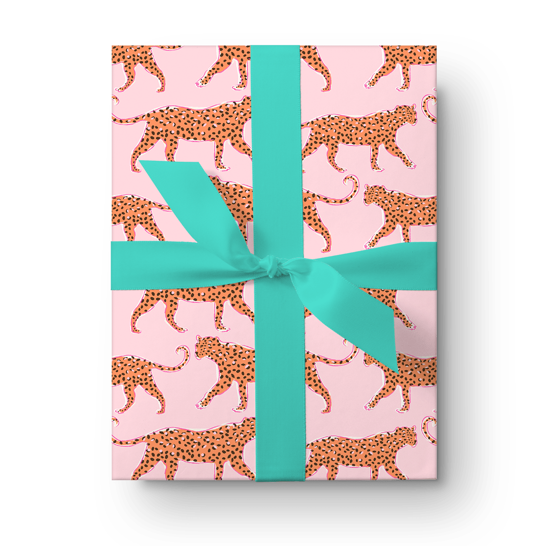 Tiger Leopard Sheet | Gift Wrapping Sheet | Gift Wrap Paper - themonogram manor 