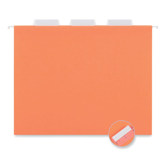 Universal Deluxe Bright Color Hanging File Folders, Letter Size, 1/5 - Cut Tabs, Assorted Colors, 25/Box - themonogram manor 