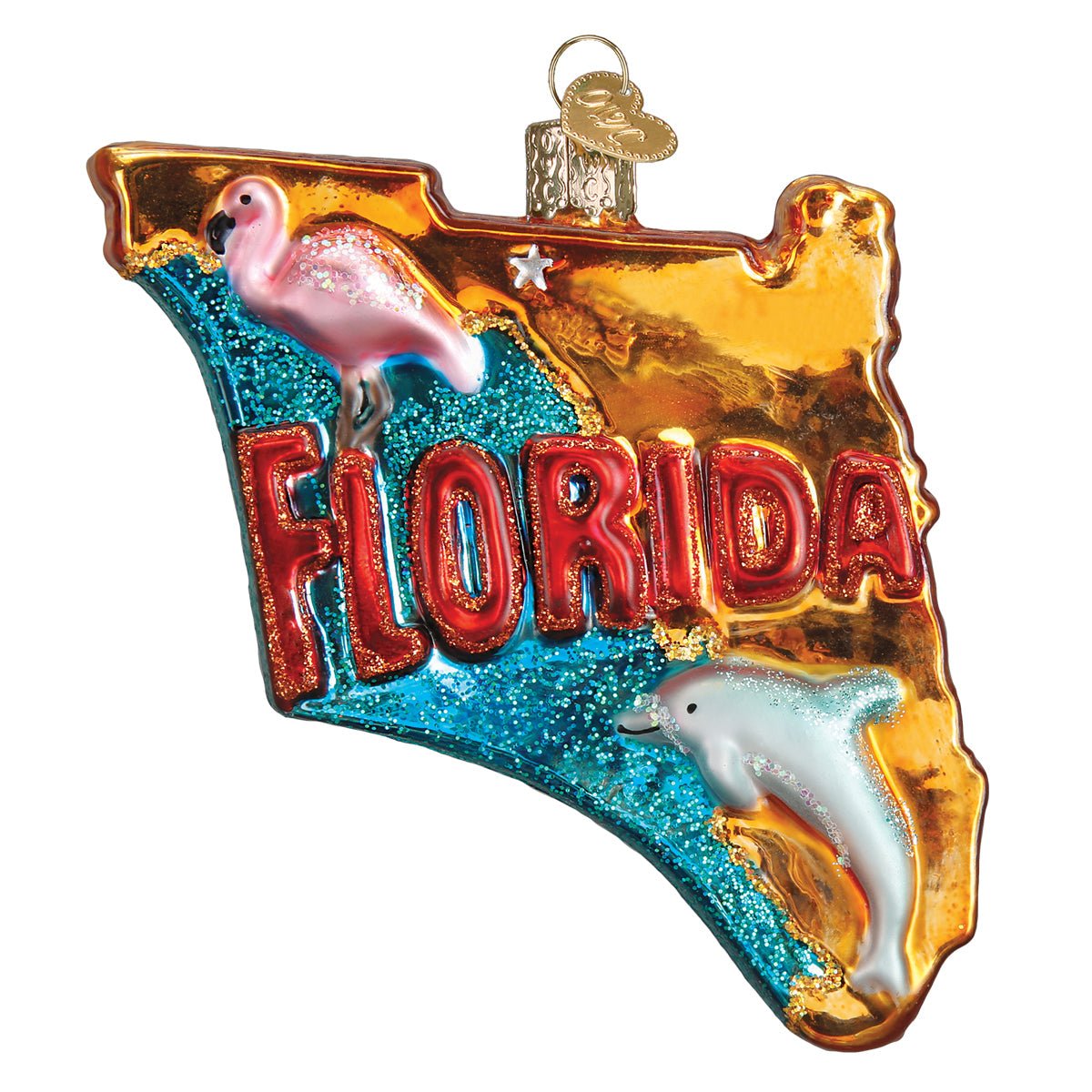 State Of Florida Ornament - themonogram manor 