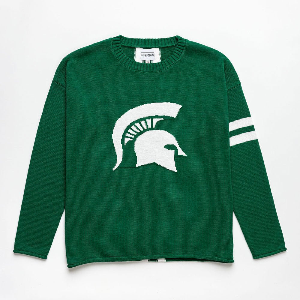 Michigan State Long Sleeve – GO GREEN Crew Neck - themonogram manor 