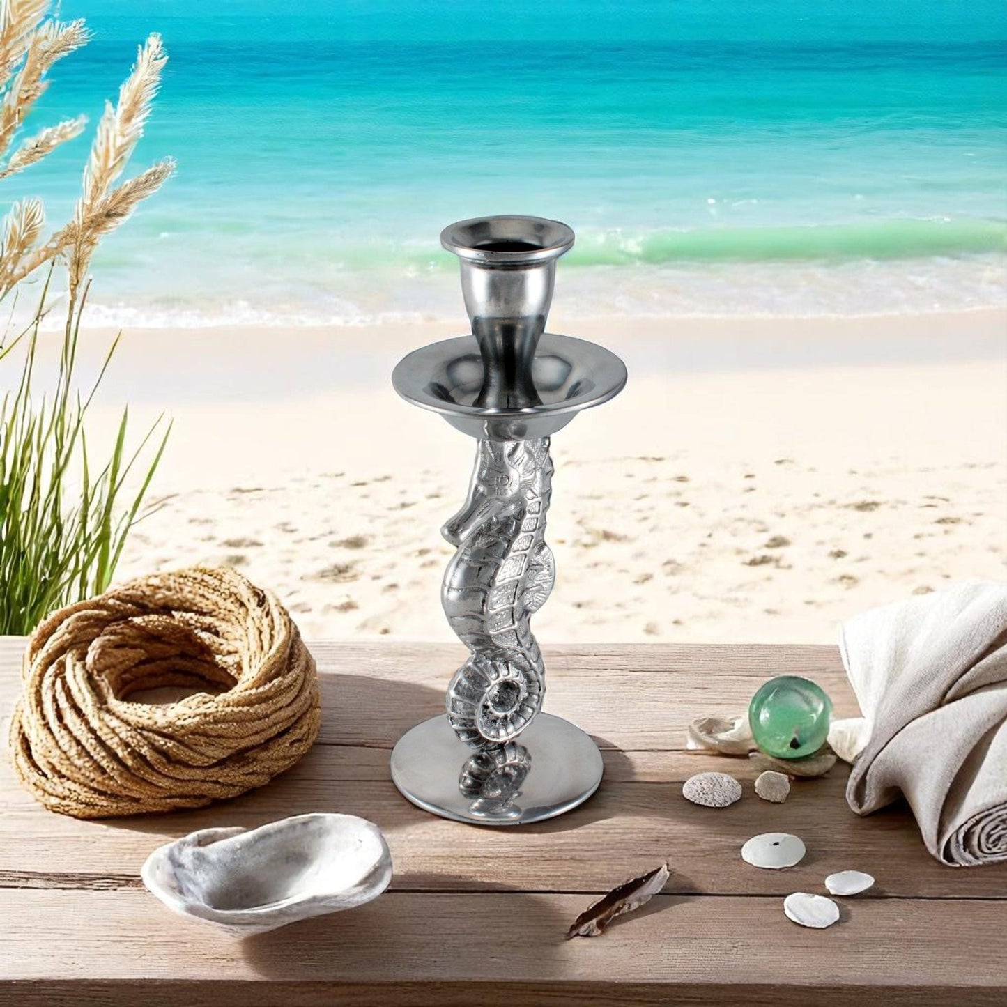 Sea Horse Candle Holder - themonogram manor 