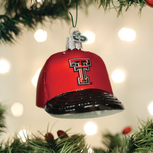 Texas Tech Baseball Cap Ornament - themonogram manor 