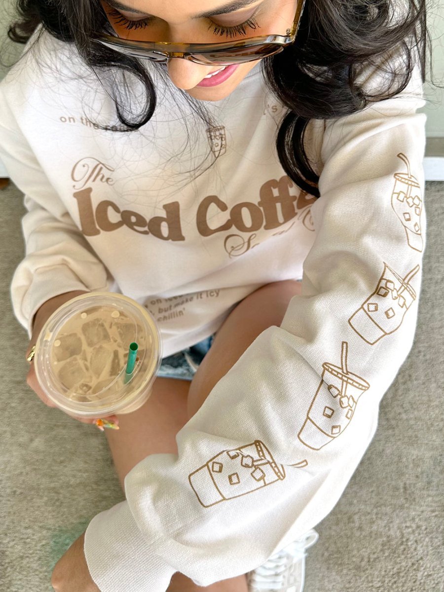 ‘Iced Coffee Social Club' Crewneck Sweatshirt - themonogram manor 