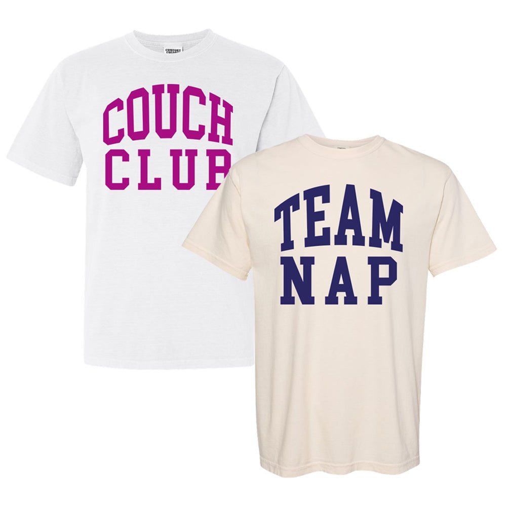 'Team Nap/Couch Club' T-Shirt - themonogram manor 